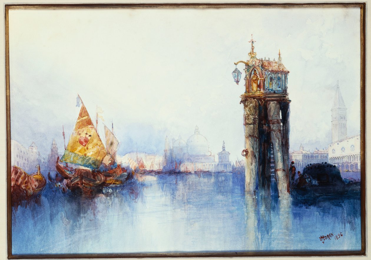På kanalen, 1896 af Thomas Moran