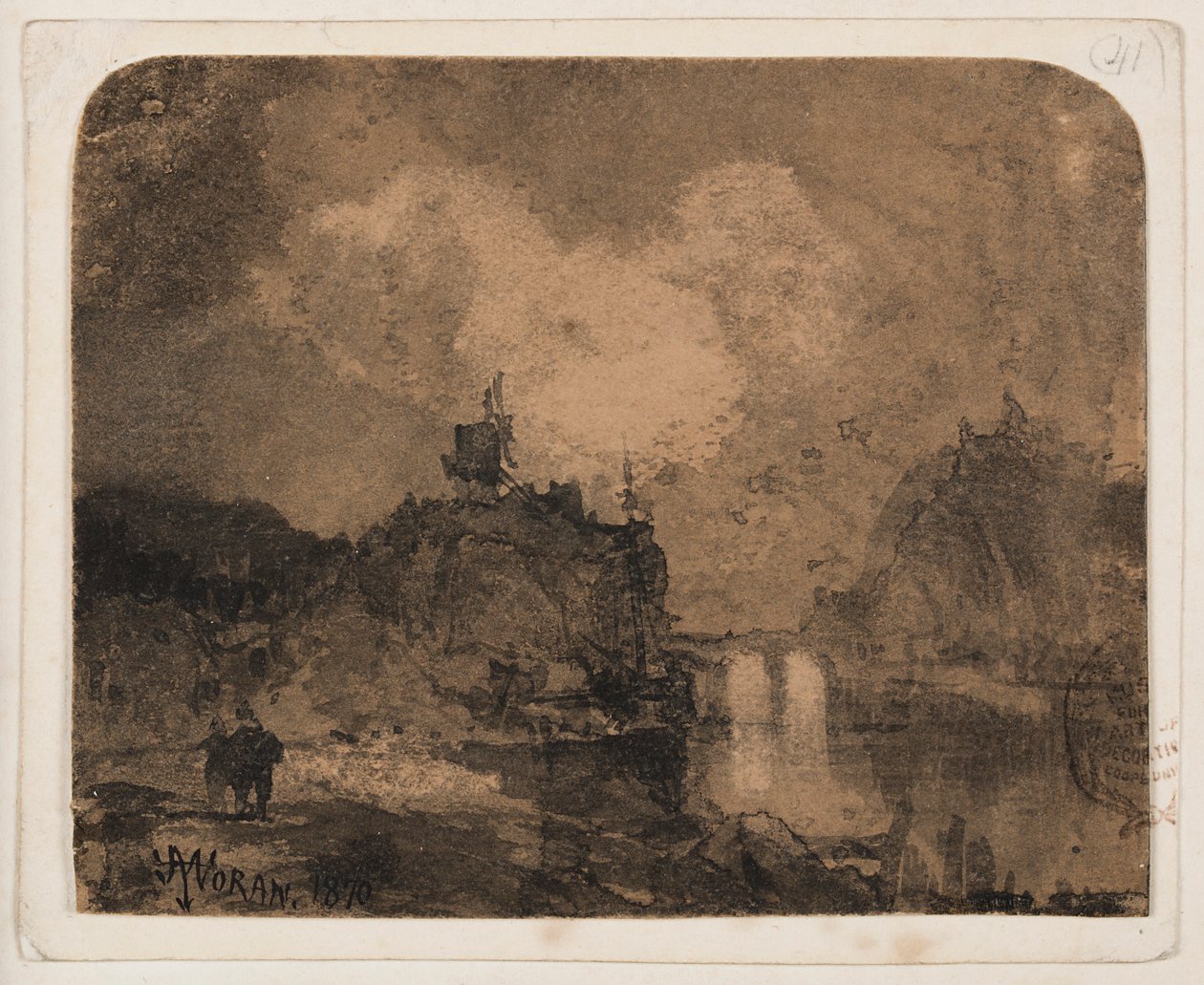 River Scene, Grand Canyon, Colorado af Thomas Moran