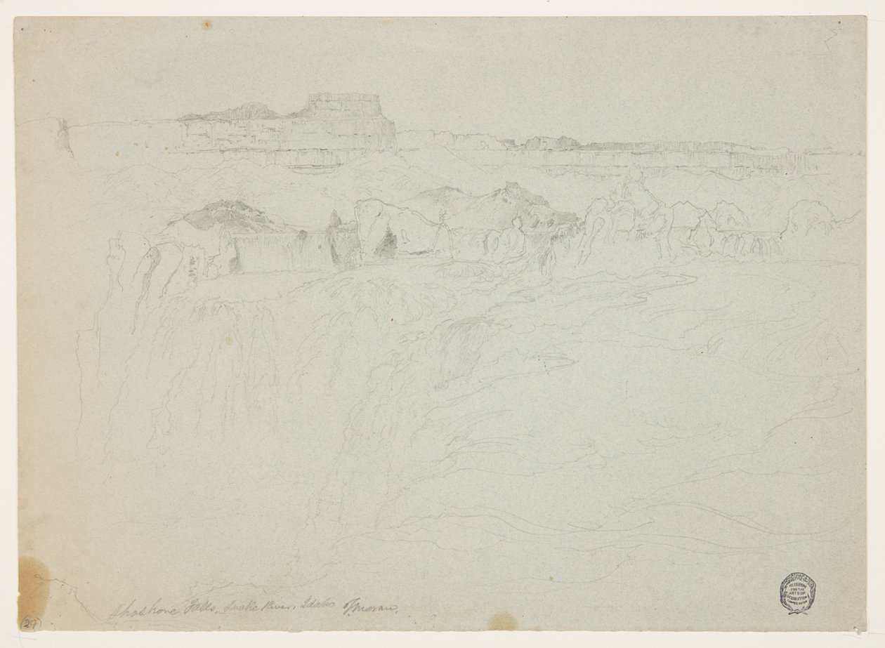 Shoshone Falls, Snake River, Idaho af Thomas Moran