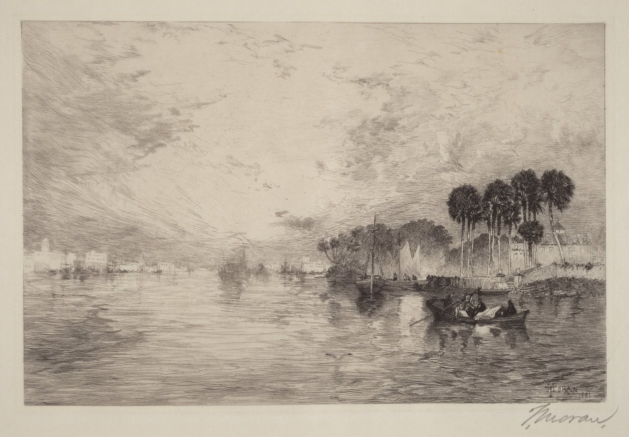 St. Johns-floden, Florida af Thomas Moran