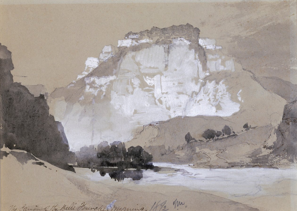 Cañon of the Belle Fourche, Wyoming af Thomas Moran