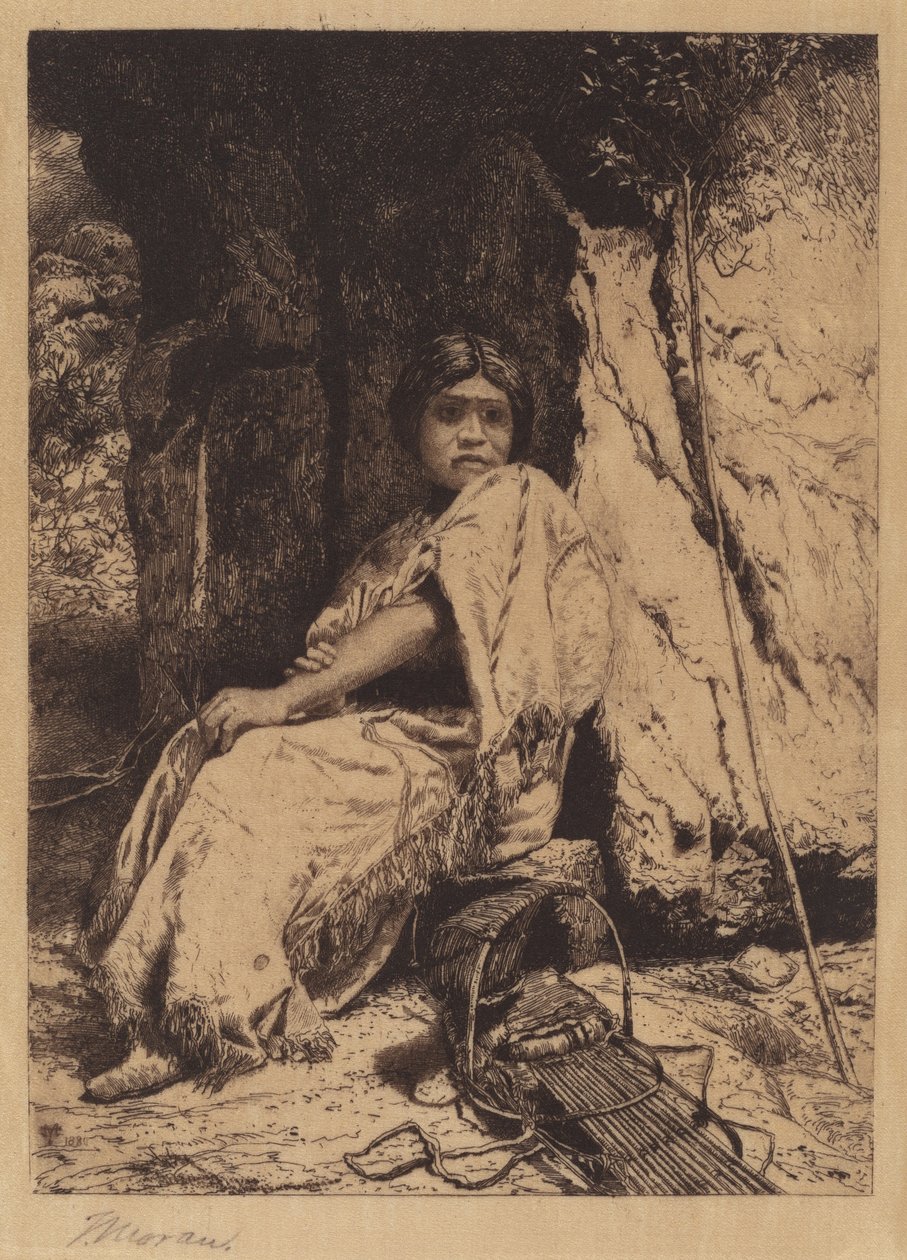 Den tomme vugge af Thomas Moran