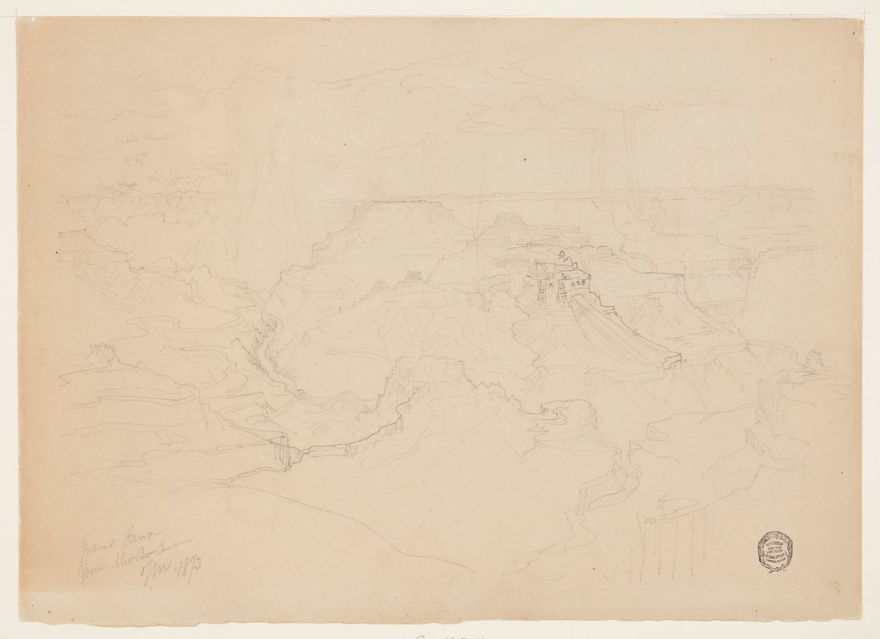 Grand Canyon i regnen af Thomas Moran