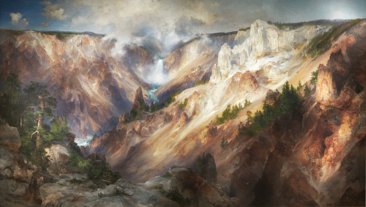 Grand Canyon i Yellowstone, 1893-1901. af Thomas Moran