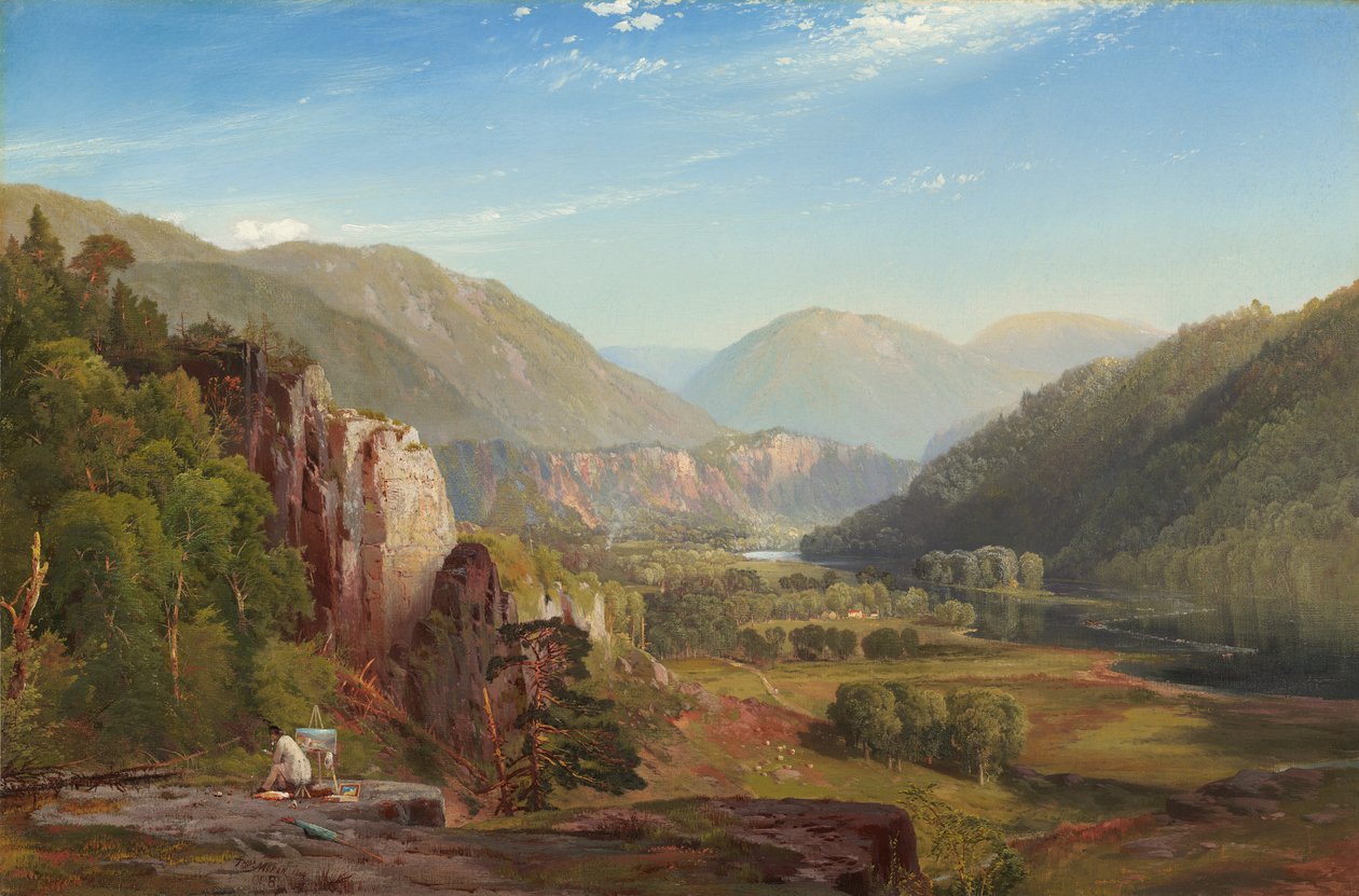 Juniata, aften, 1864 af Thomas Moran