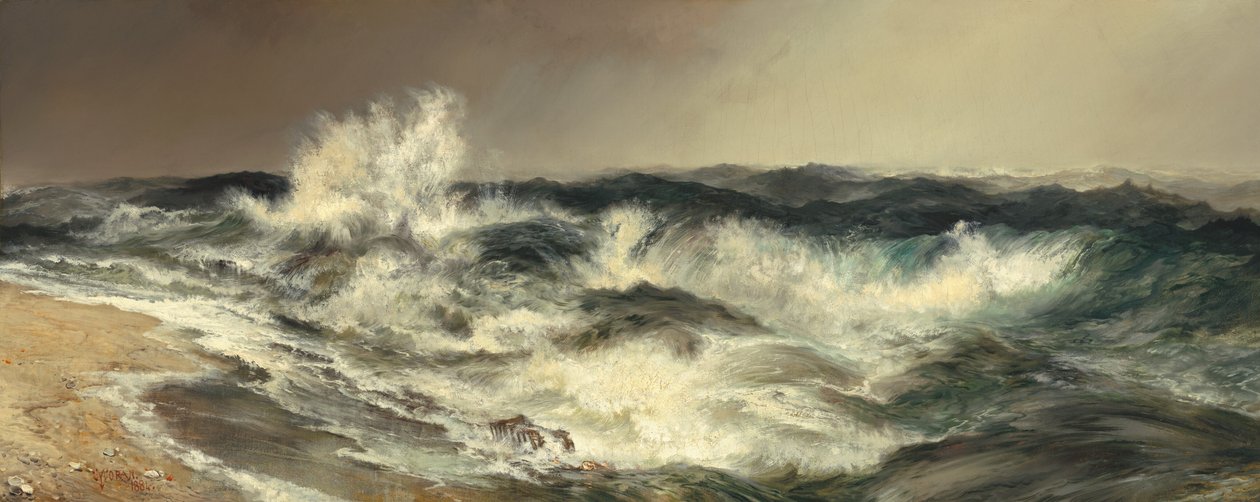 Det meget rungende hav af Thomas Moran