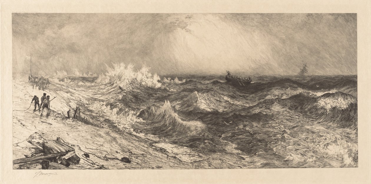 Det meget rungende hav af Thomas Moran