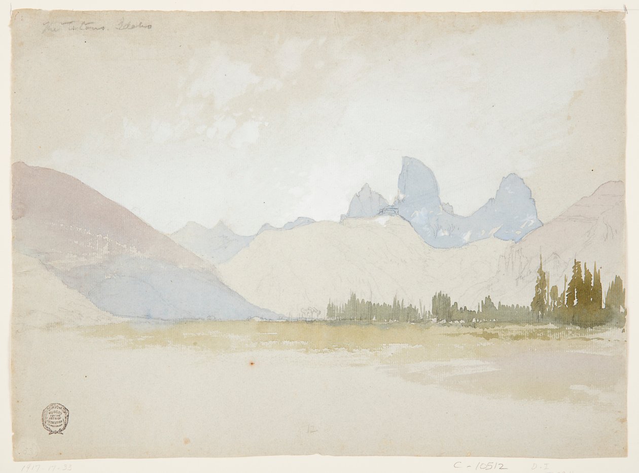 The Tetons, Idaho af Thomas Moran