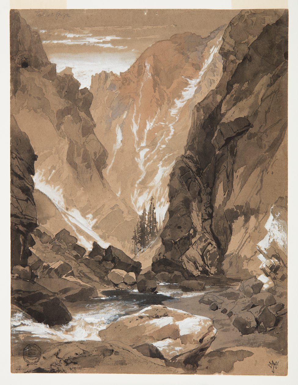 Toltec Gorge, Colorado af Thomas Moran