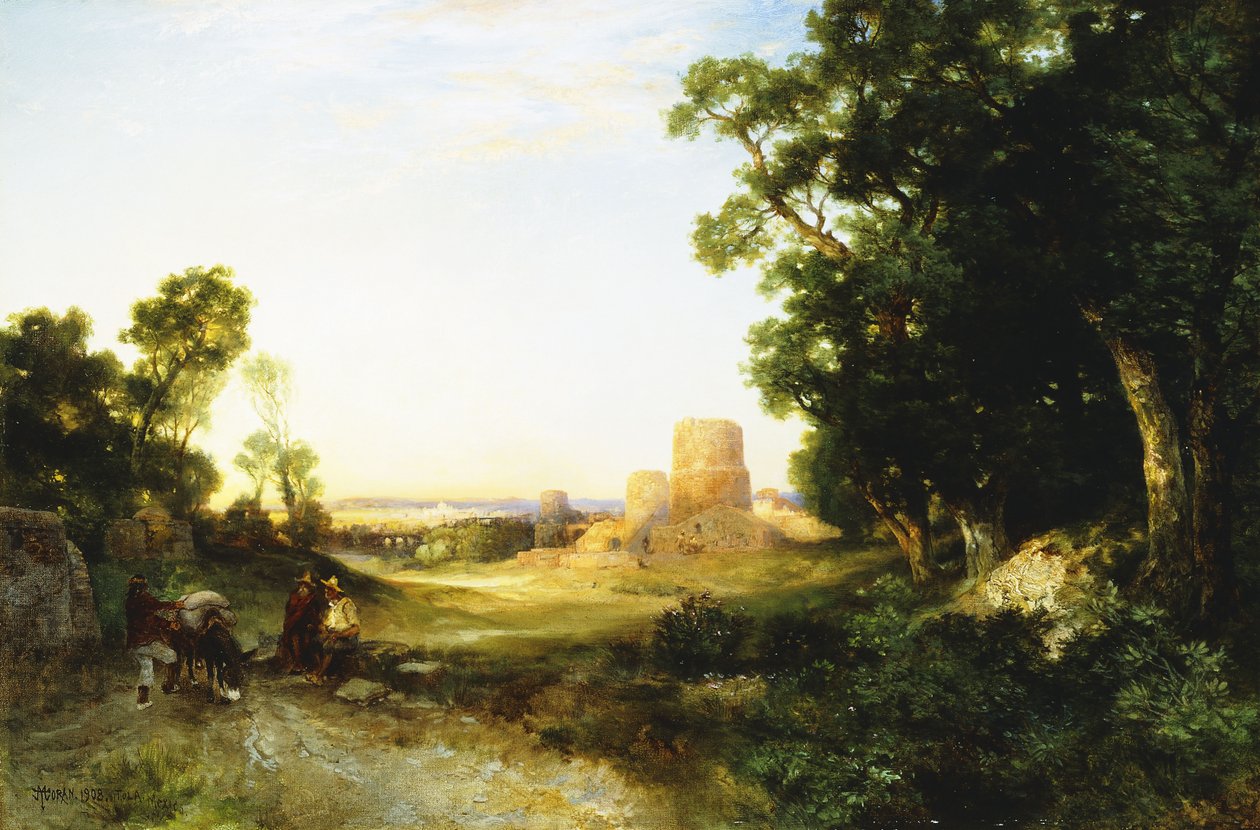Tula, Mexicos gamle hovedstad, 1908 af Thomas Moran