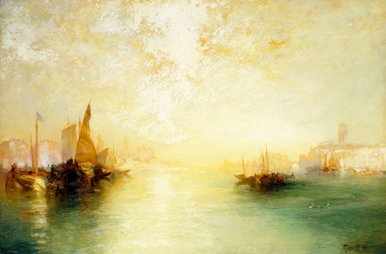 Venedig, 1909 af Thomas Moran