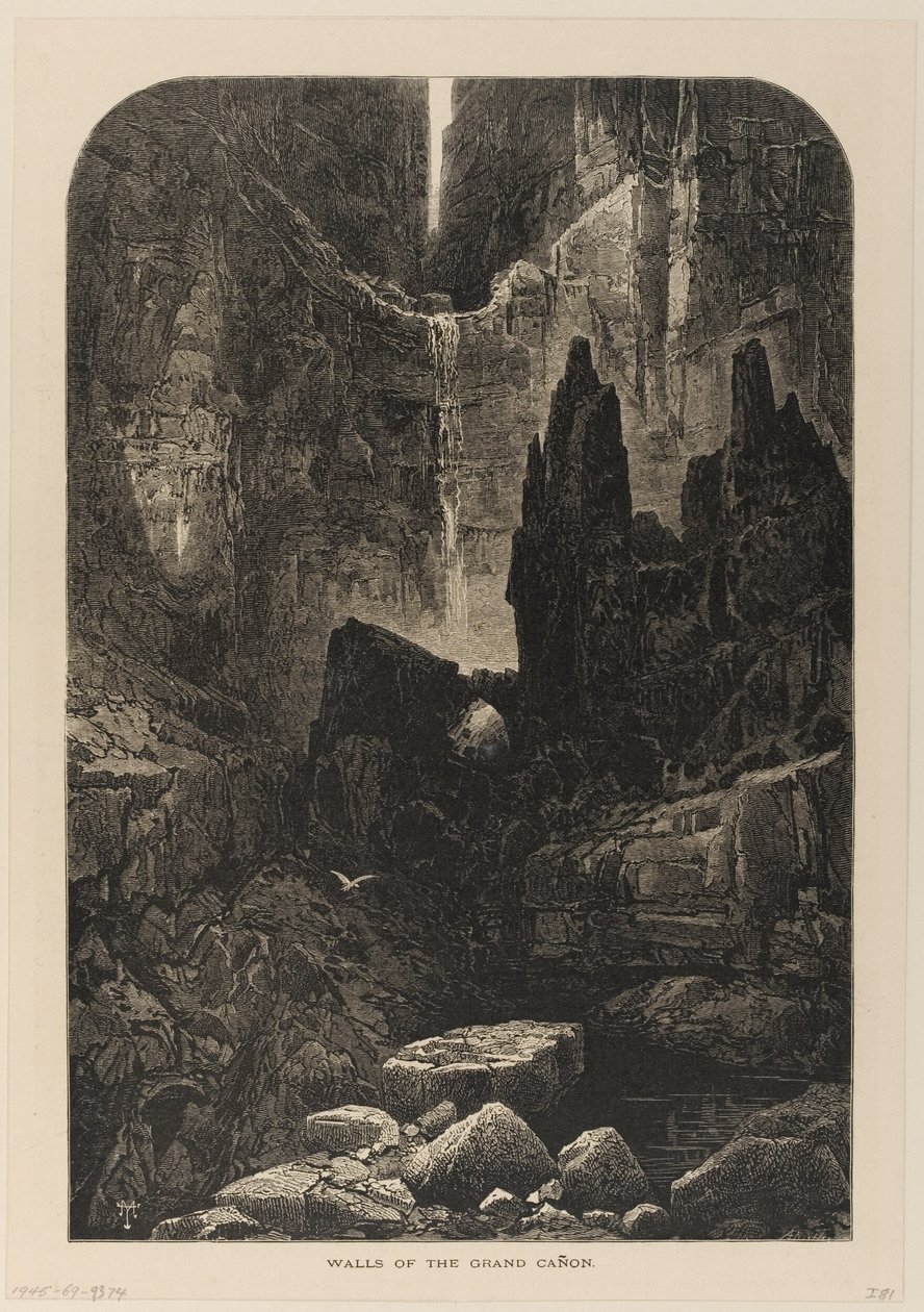 Grand Canyons vægge, Coloradofloden af Thomas Moran