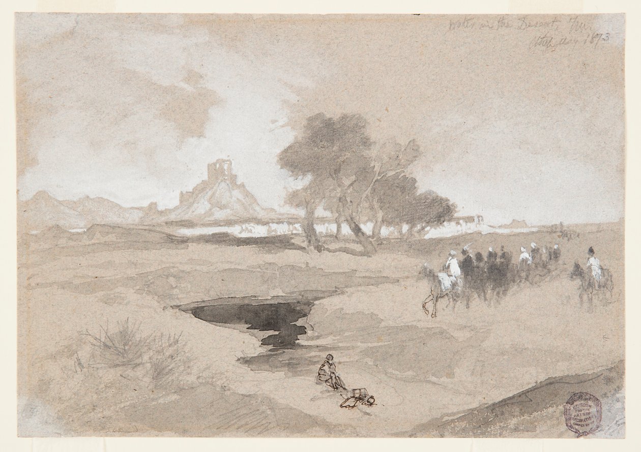 Vandhul i ørkenen, Utah af Thomas Moran