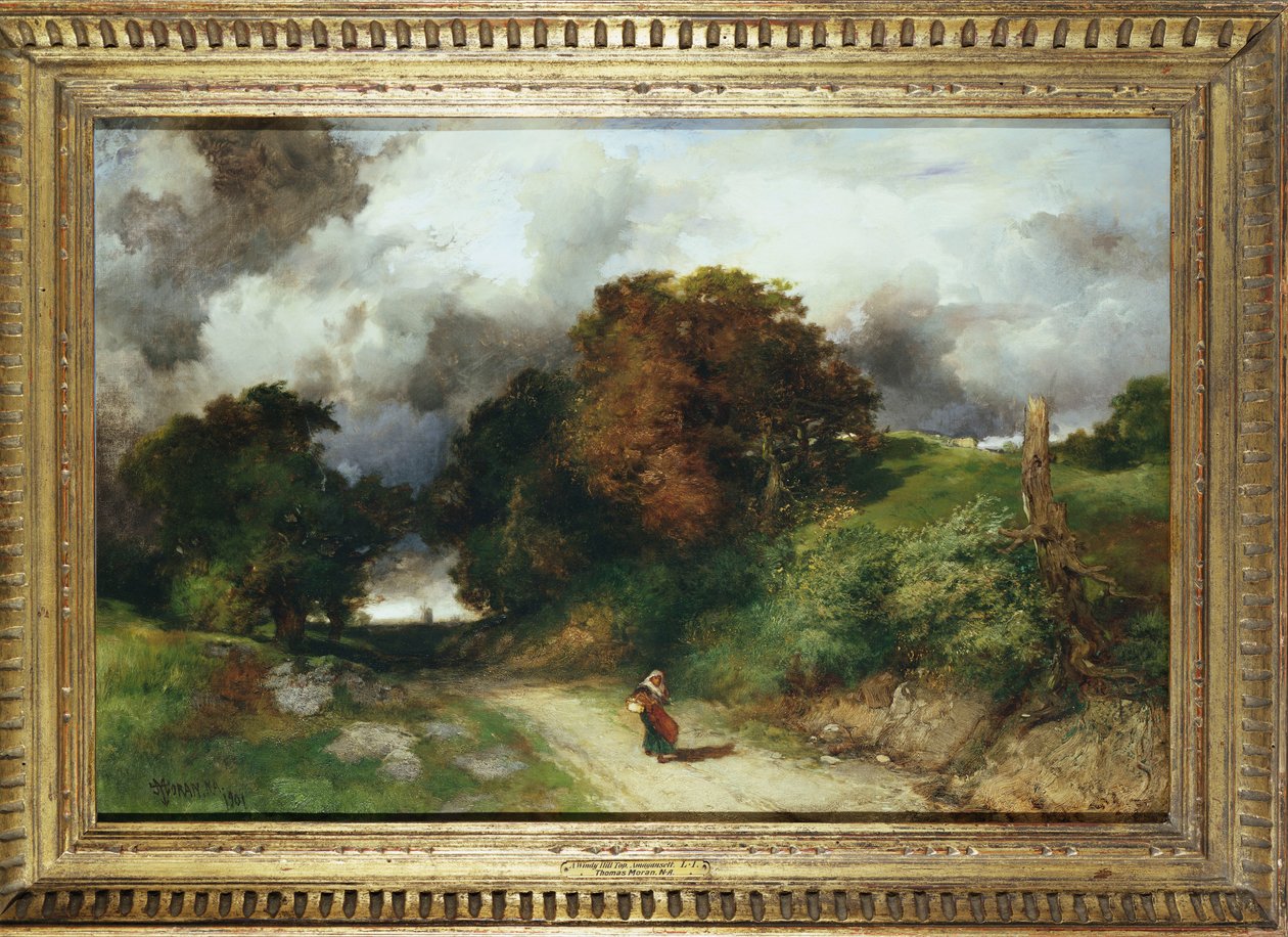 Windy Hilltop, Amagansett, Long Island, 1901 af Thomas Moran