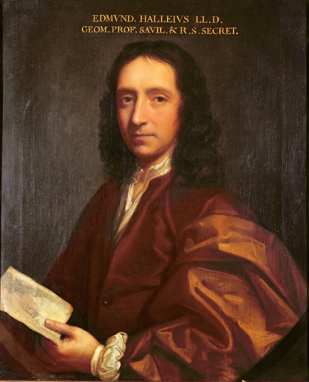 Portræt af Edmond Halley, ca. 1687 af Thomas Murray