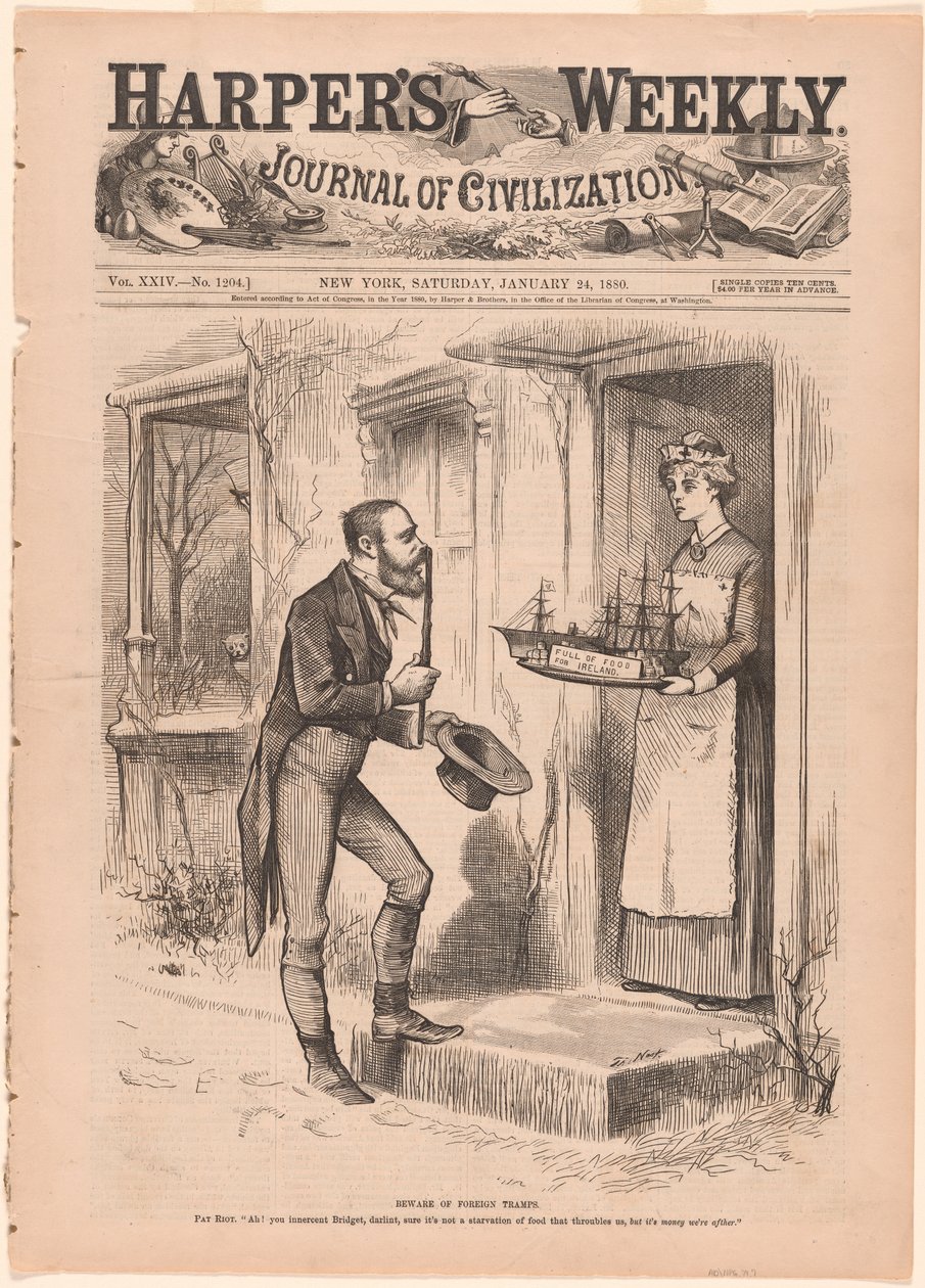 Pas på udenlandske vagabonder af Thomas Nast