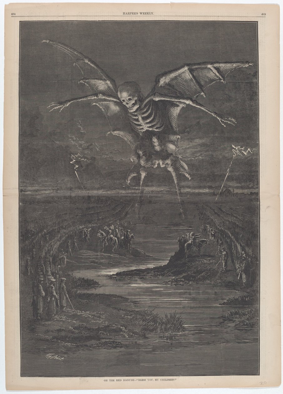 På den røde Donau - "Velsign jer, mine børn!" af Thomas Nast