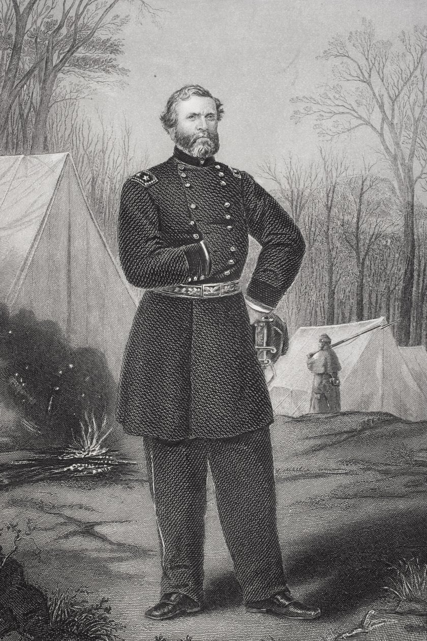 Portræt af general George Henry Thomas (1816-70) af Thomas Nast