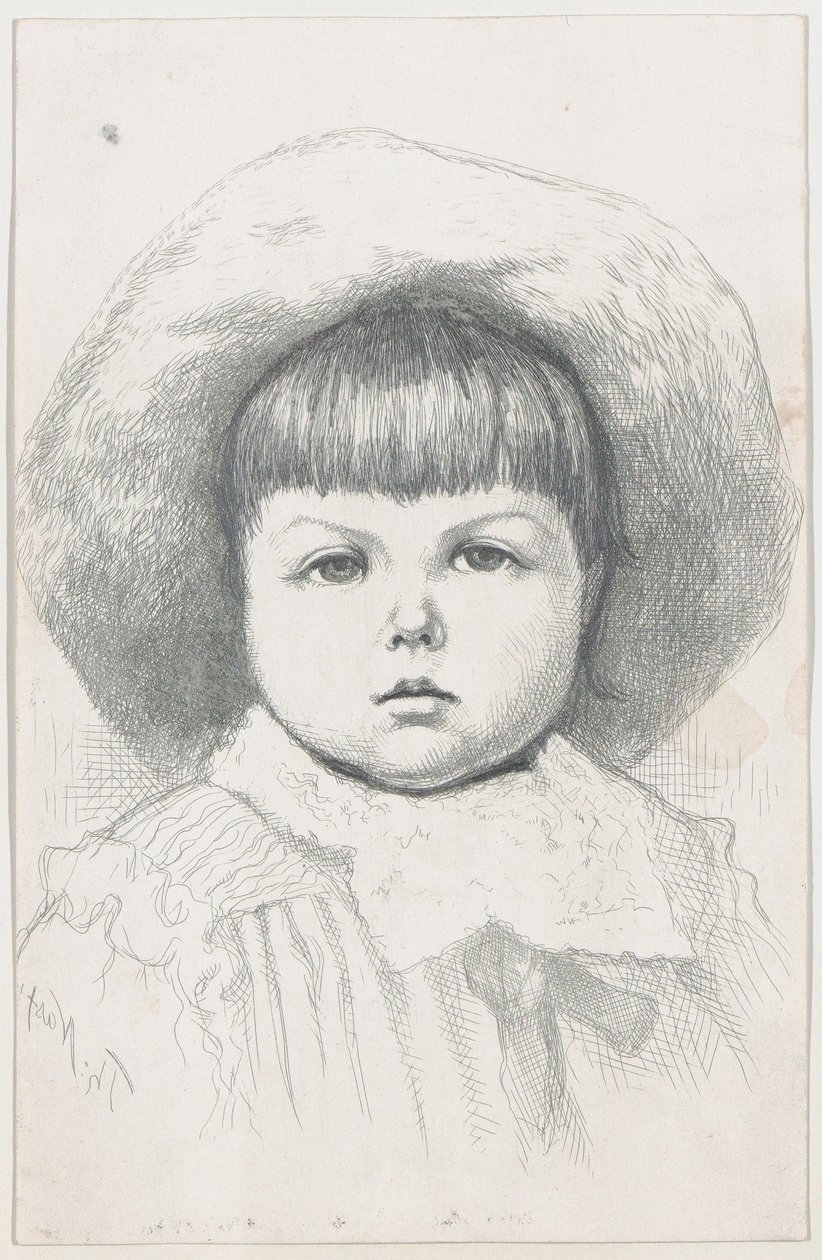 Portræt af et barn Cyril Nast, efter 1879., efter 1879. af Thomas Nast