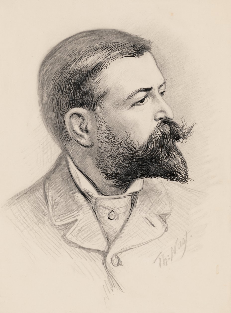 Thomas Nasts selvportræt af Thomas Nast