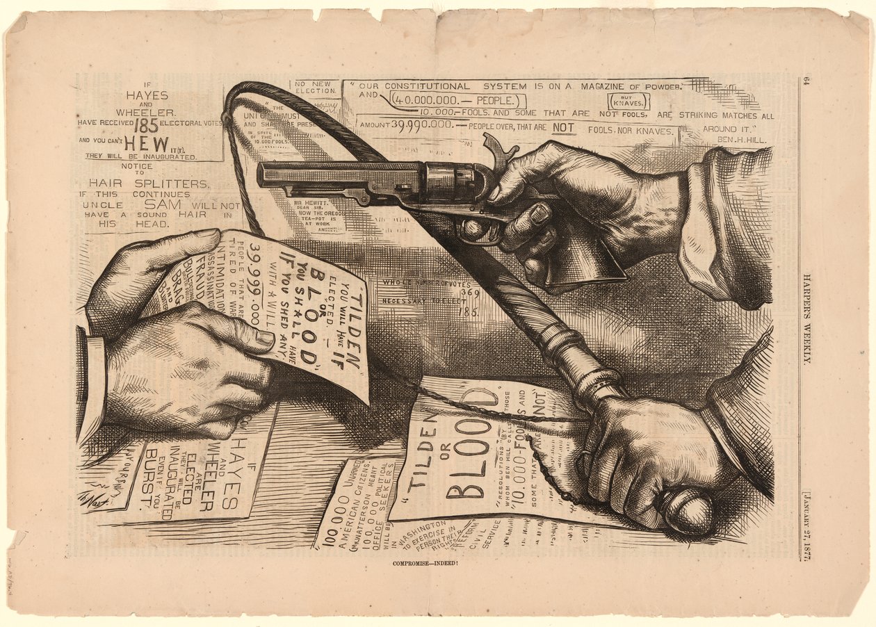 Tilden eller Blood Compromise – Ja, bestemt! af Thomas Nast