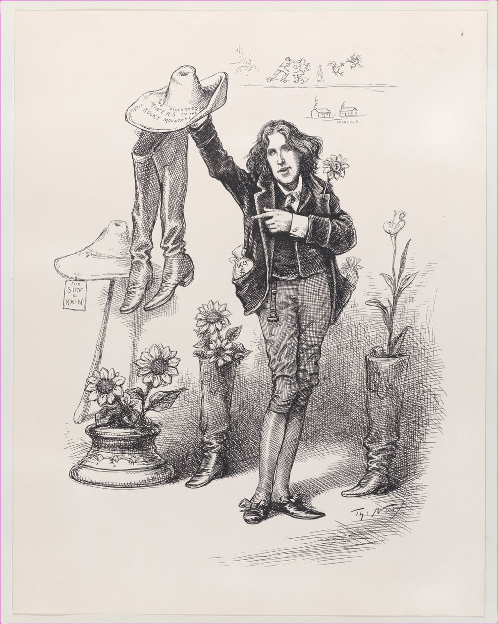 Wilde på os. Noget at leve op til i Amerika, 10. juni 1882., 10. juni 1882. af Thomas Nast