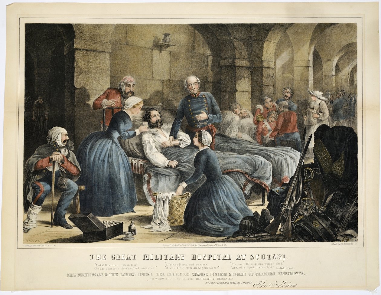The Great Military Hospital at Scutari, trykt af Stannard und Dixon, 24. februar 1855 af Thomas Packer