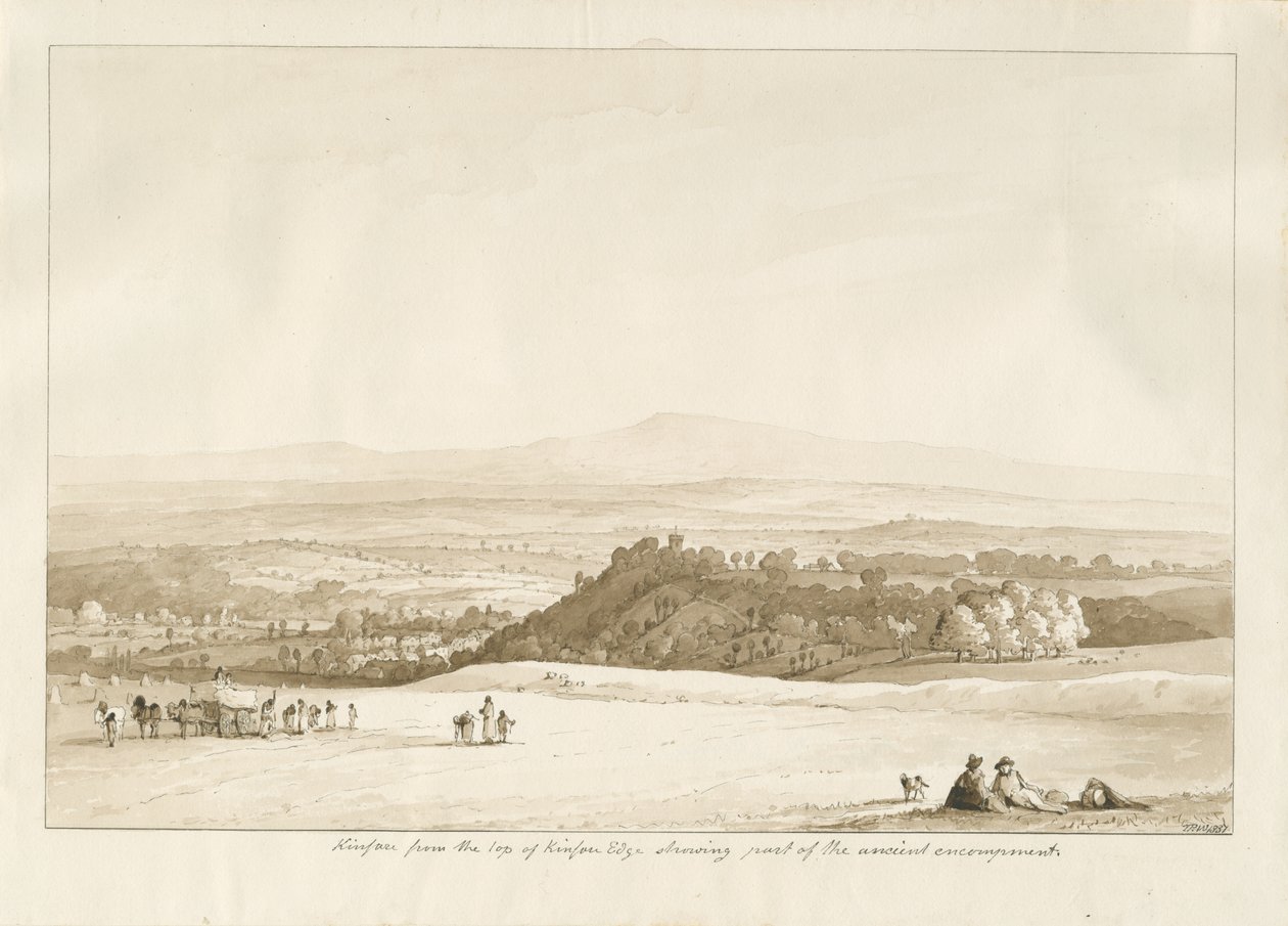 Arley - Kinfare: sepia tegning af Thomas Peploe Wood