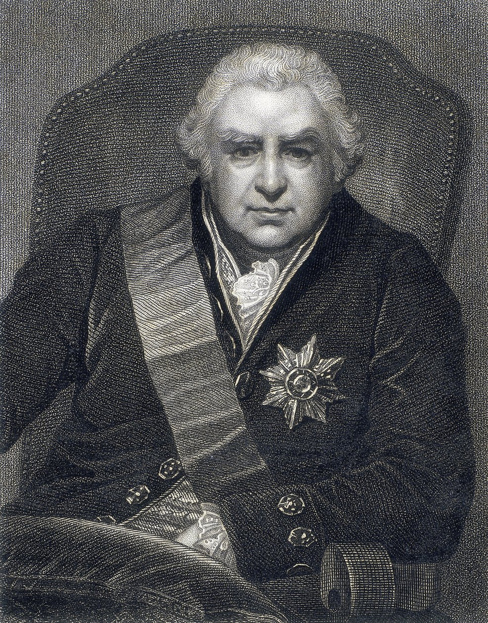 Joseph Banks, præsident for Royal Society PRS, botaniker, 1800-tallet af Thomas Philips