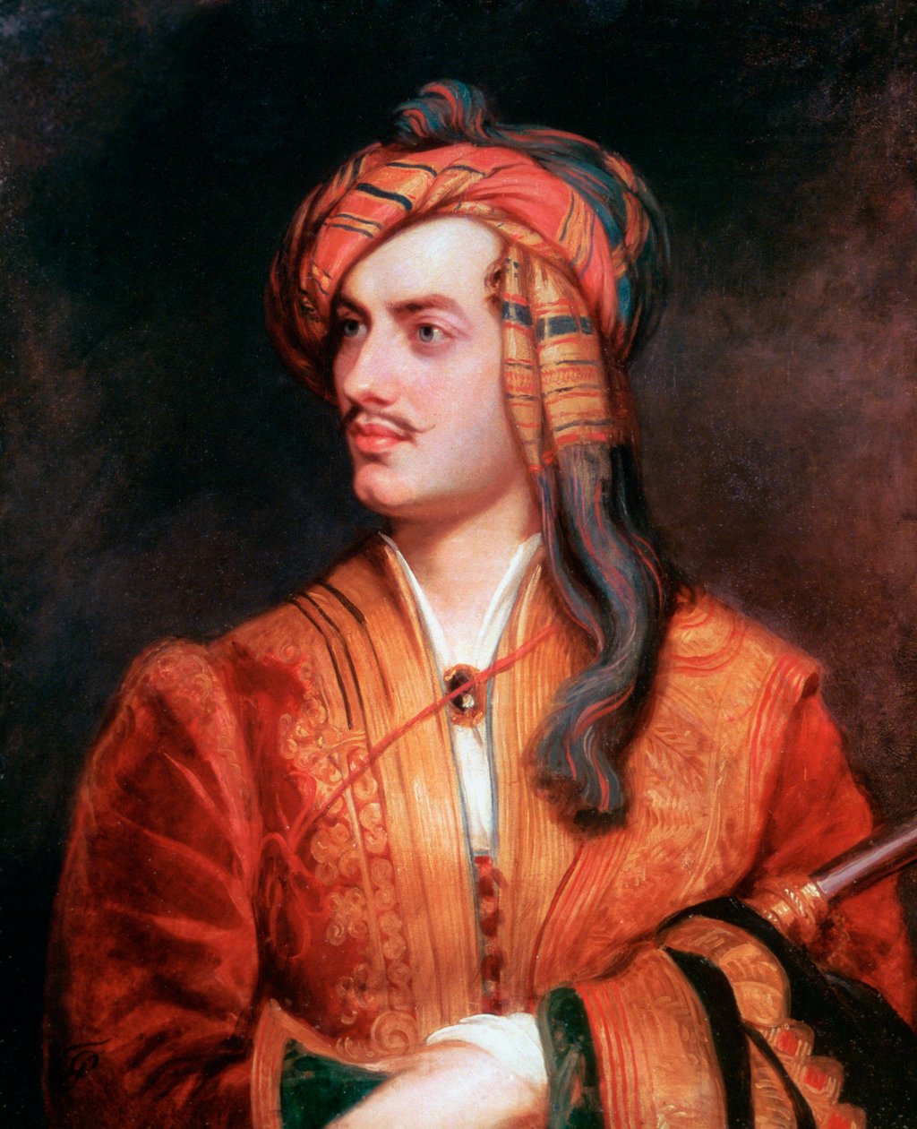 Byron af Rochdale i albansk kjole, 1813 af Thomas Phillips