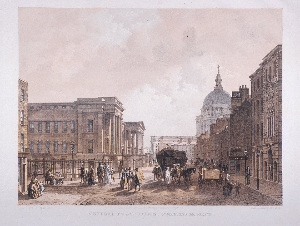 General Post Office, London, 1852 af Thomas Picken