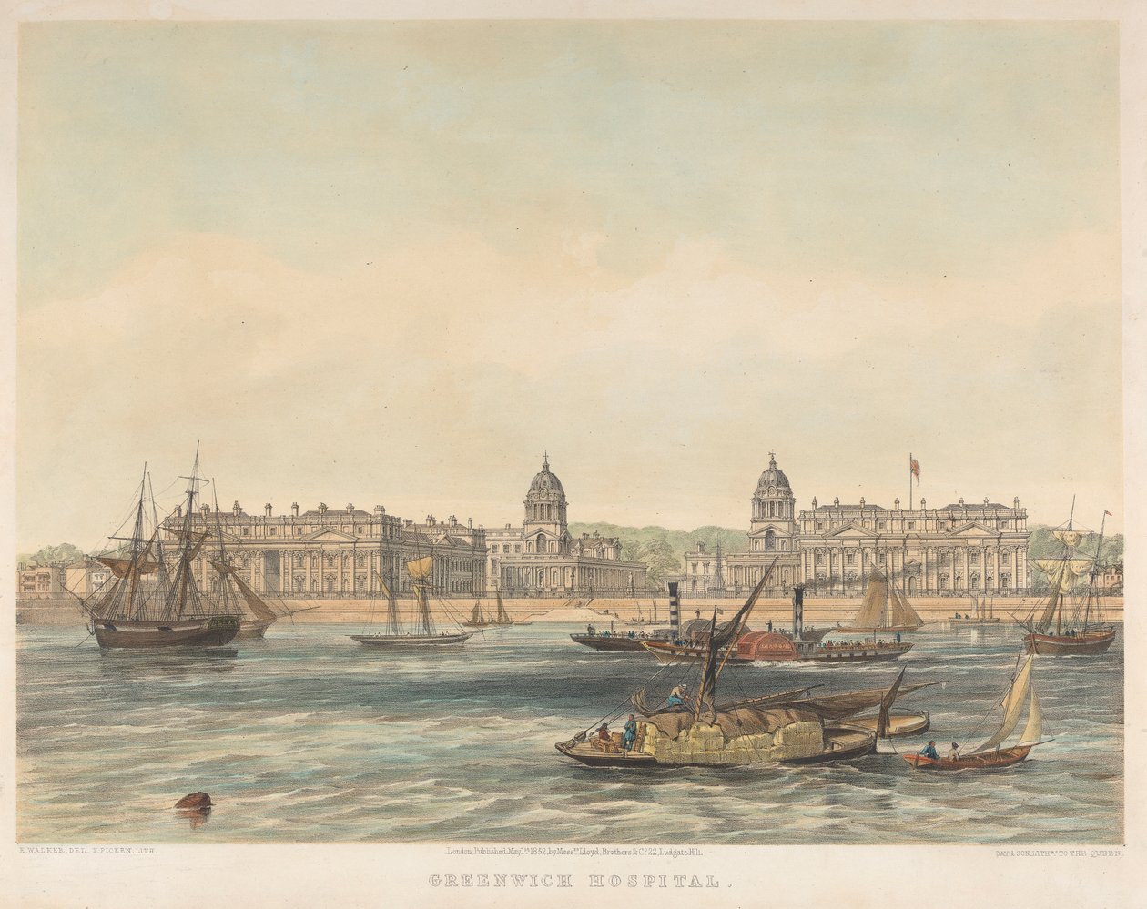Greenwich Hospital af Thomas Picken