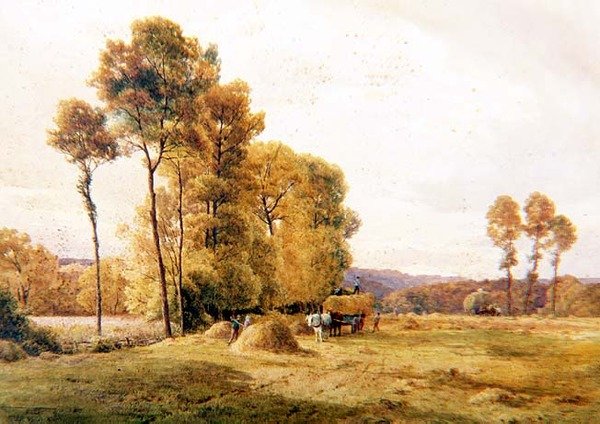 Hayfield, aften af Thomas Pyne