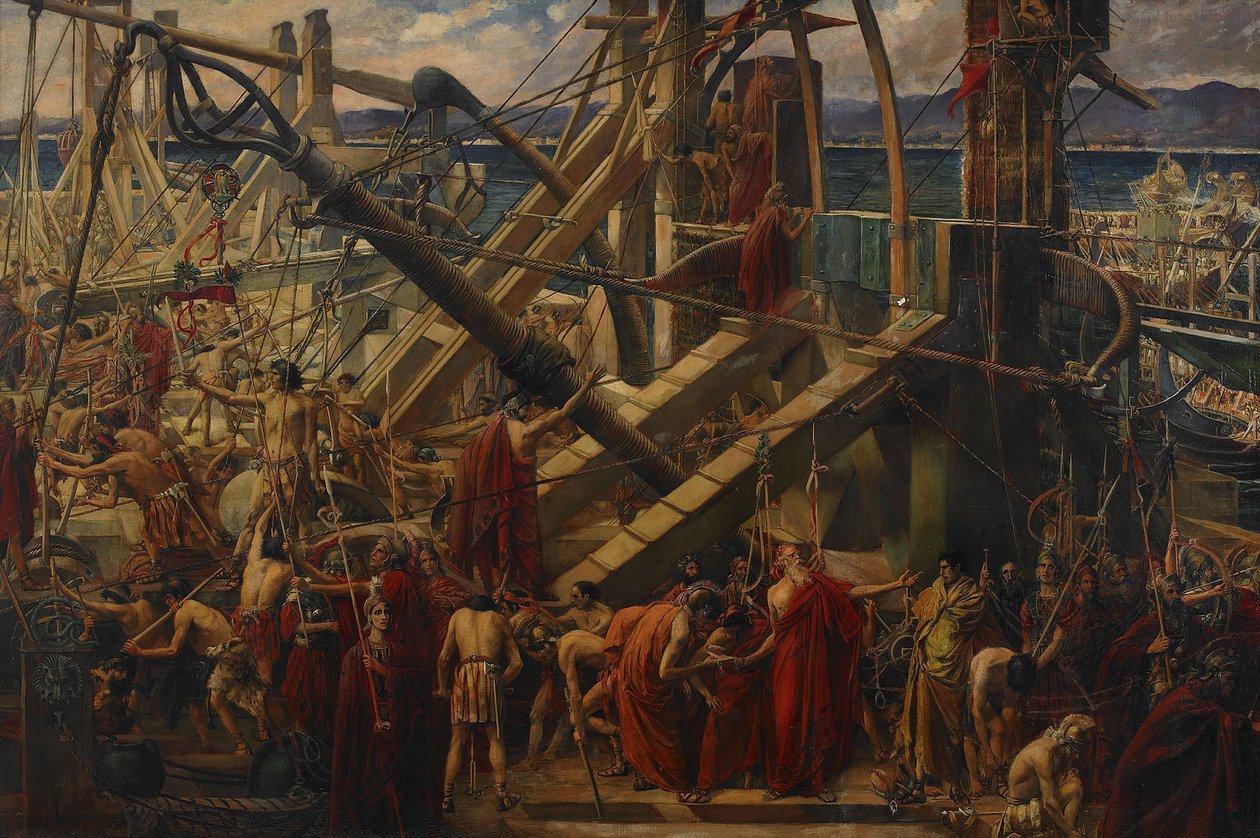 Belejringen af Syracuse, 1895 af Thomas Ralph Spence