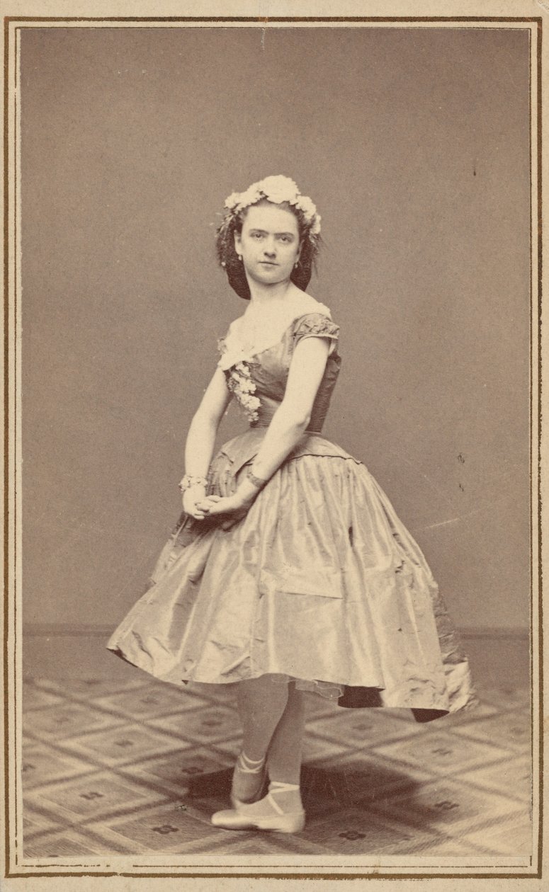 Portræt af en balletdanser, ca. 1860 (foto) af Thomas Rice Burnham