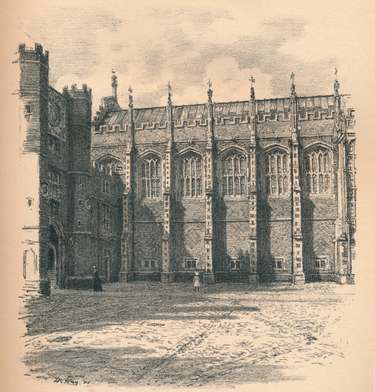 The Great Hall of Hampton Court Palace, 1902 af Thomas Robert Way