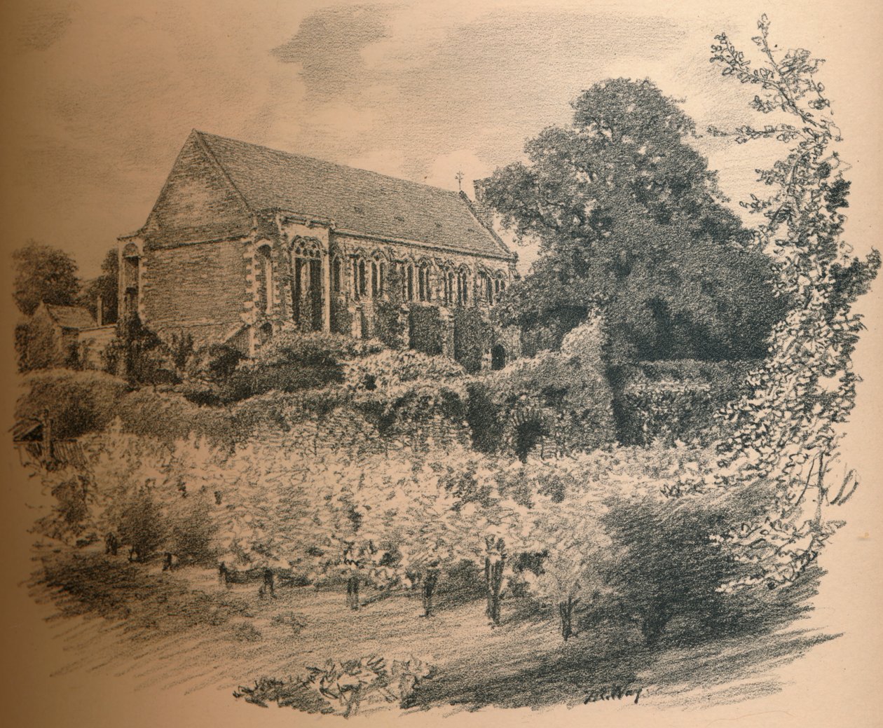 The Hall, Eltham Palace, 1902 af Thomas Robert Way