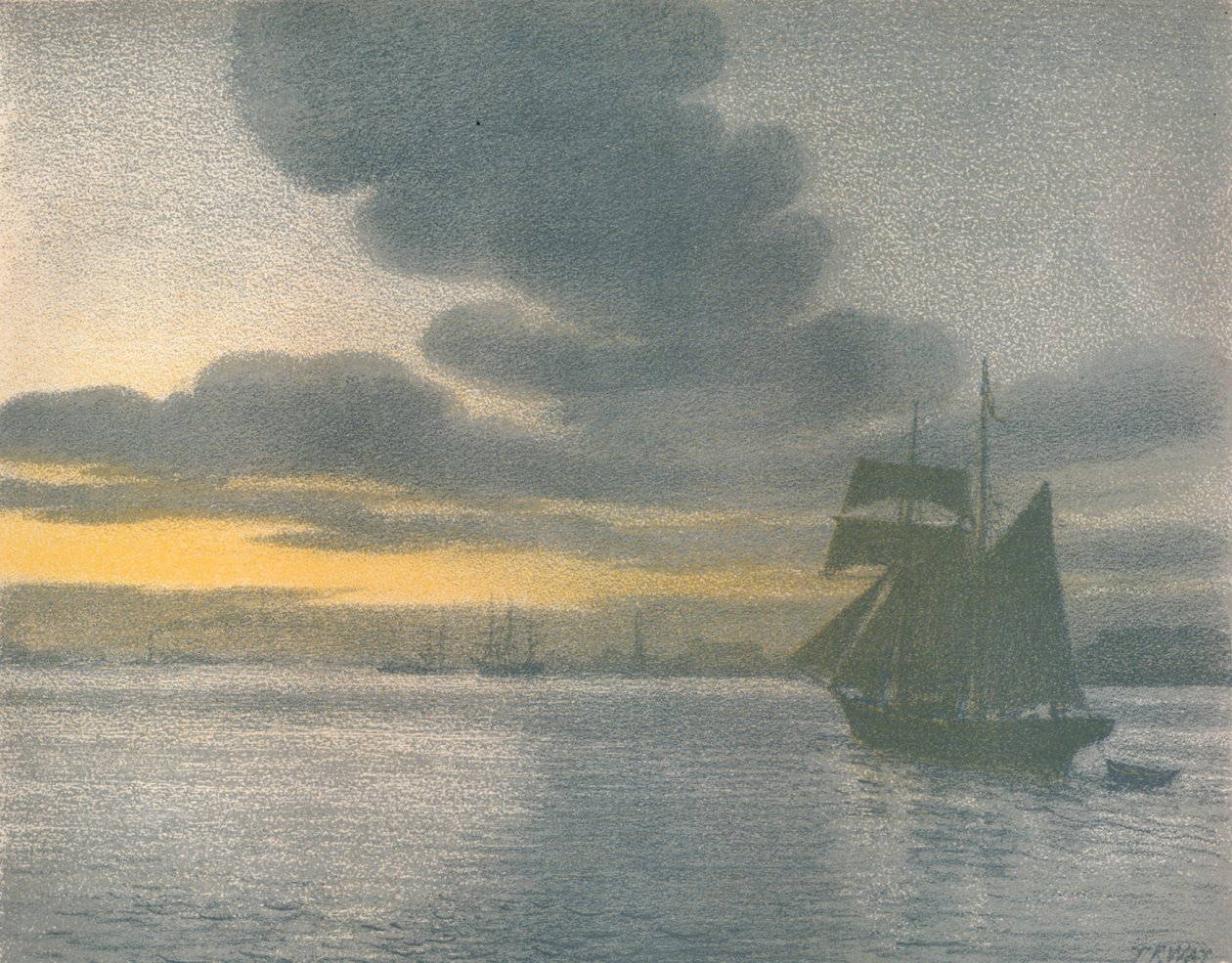 The Lower Thames, c1900 af Thomas Robert Way