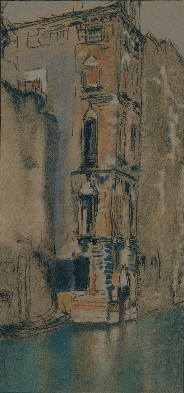 Den gamle marmorhal, Venedig, c1904 af Thomas Robert Way