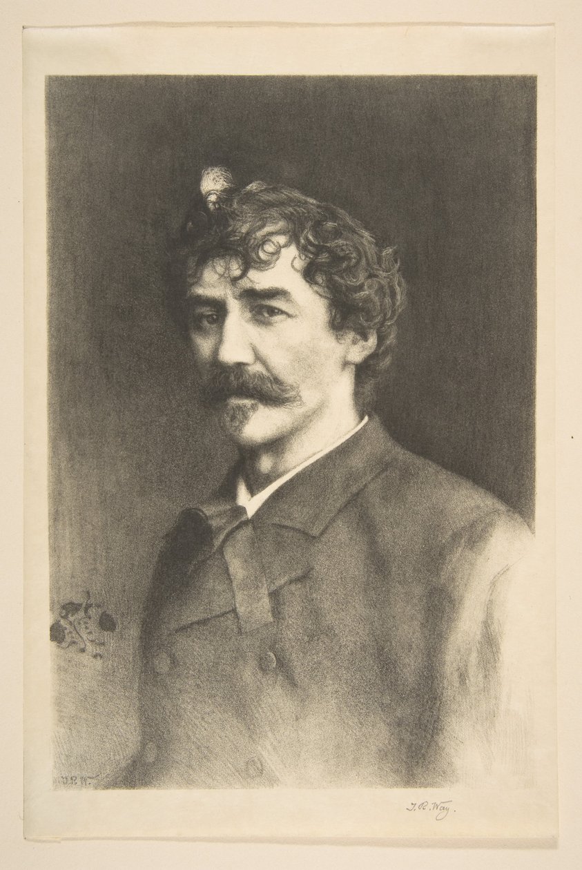 Whistler med White Lock, udateret. af Thomas Robert Way