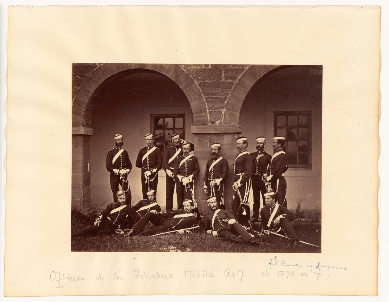 Officerer fra Fifeshire Militia Artillery af Thomas Rodger