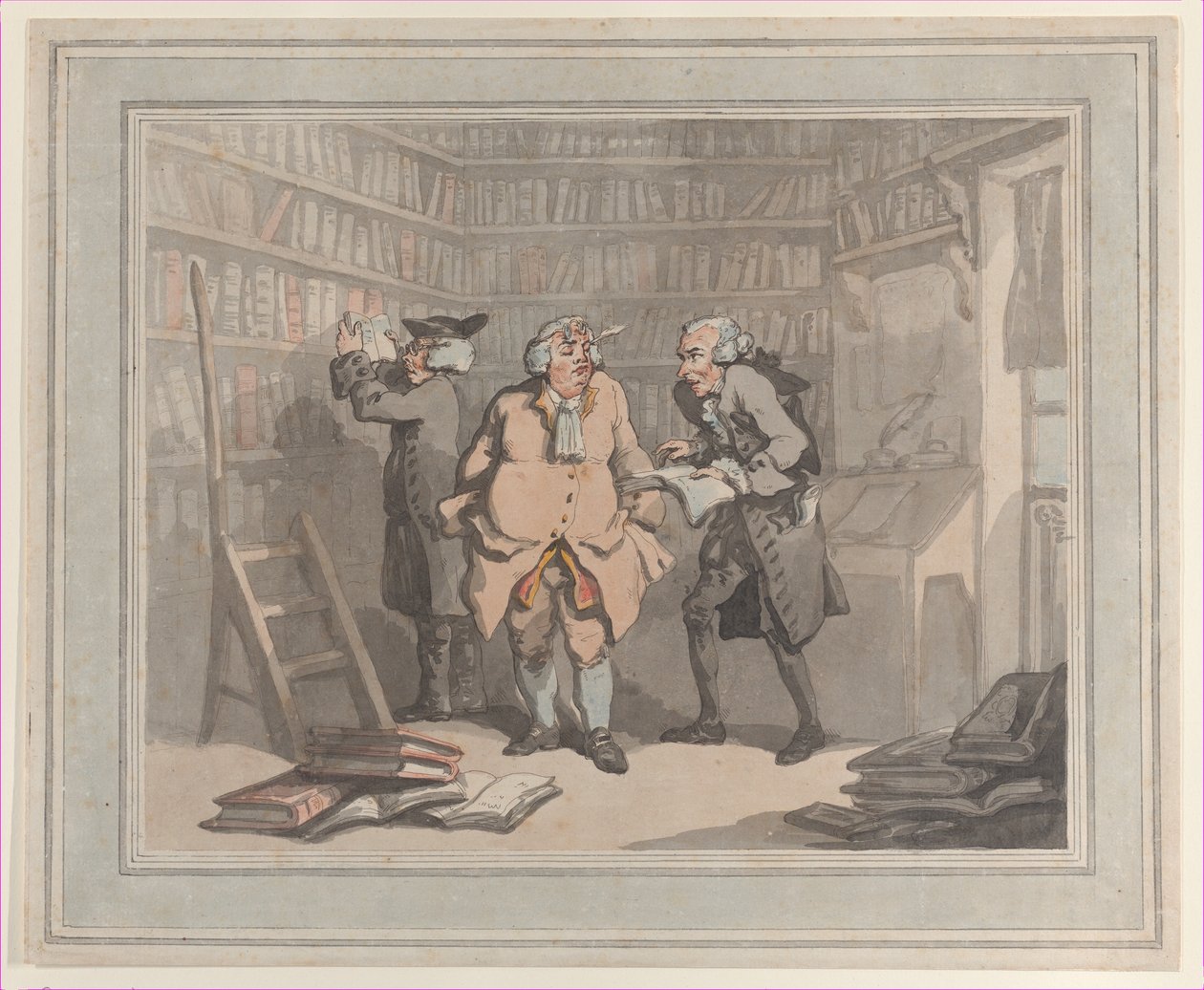 Boghandler og forfatter, 25. september 1784., 25. september 1784. Skabere: Thomas Rowlandson, Samuel Alken. af Thomas Rowlandson, Samuel Alken