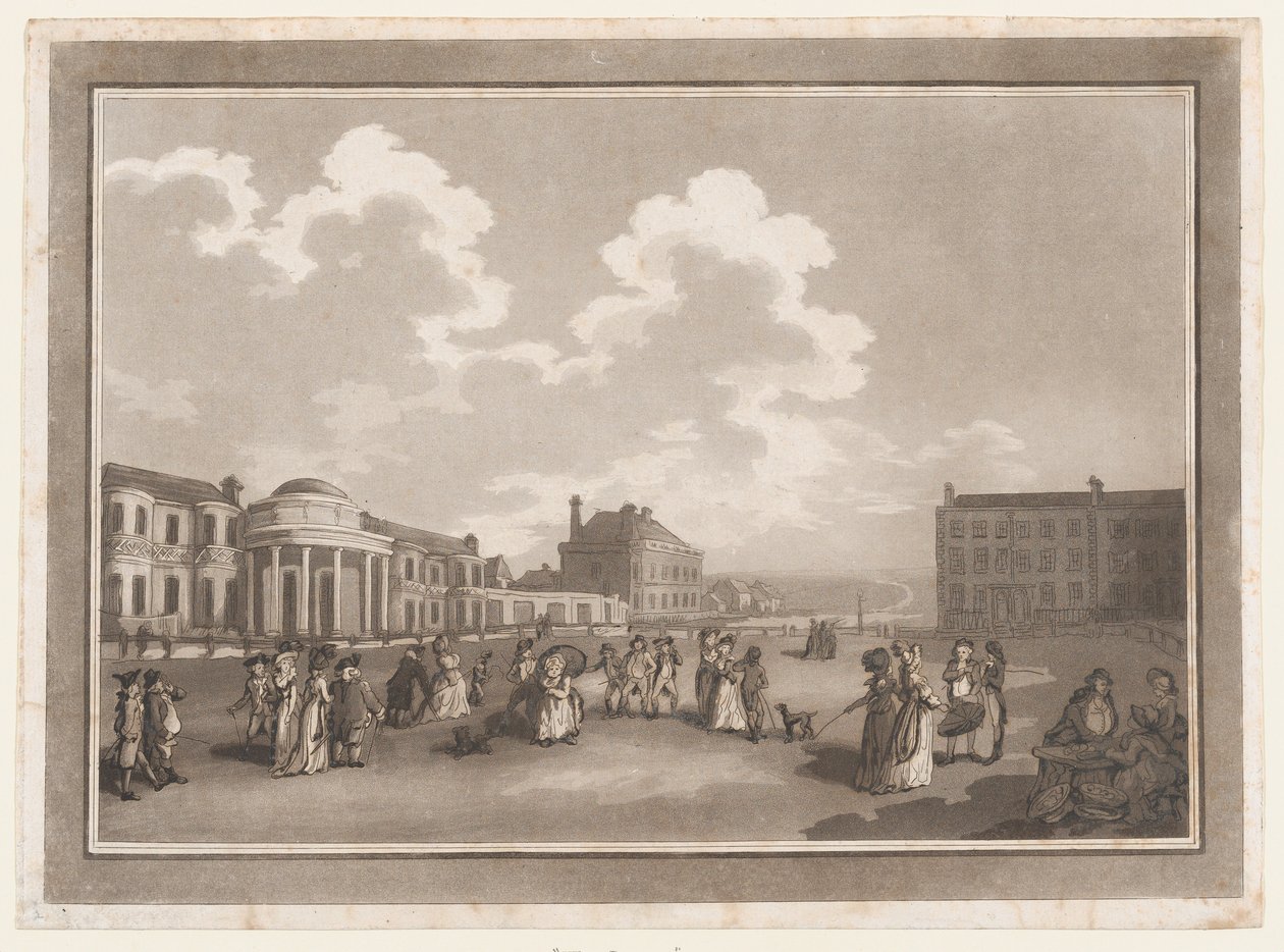 The Steine An Excursion to Brighthelmstone, 1. juni 1790., 1. juni 1790. Skabere: Thomas Rowlandson, Samuel Alken. af Thomas Rowlandson, Samuel Alken