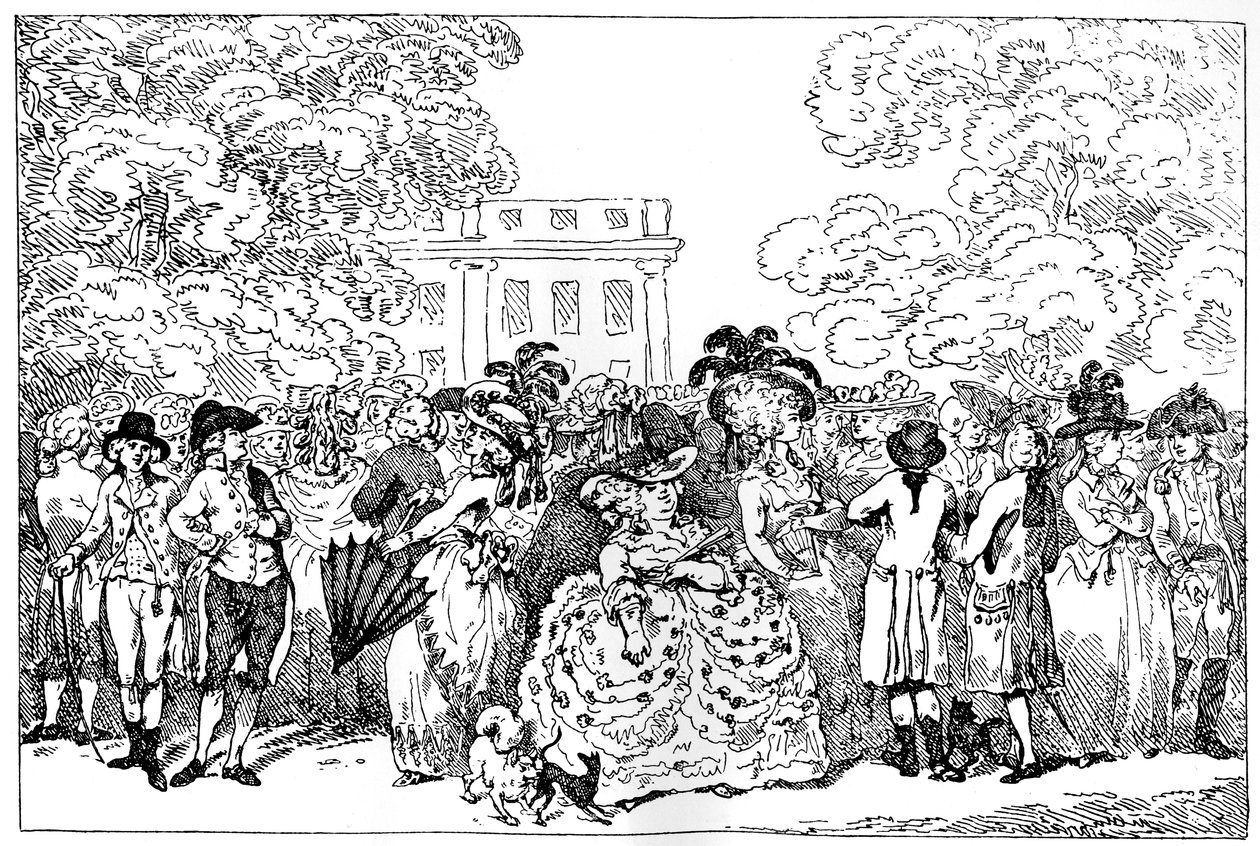 1784, eller Dagens Mode, 1784. af Thomas Rowlandson