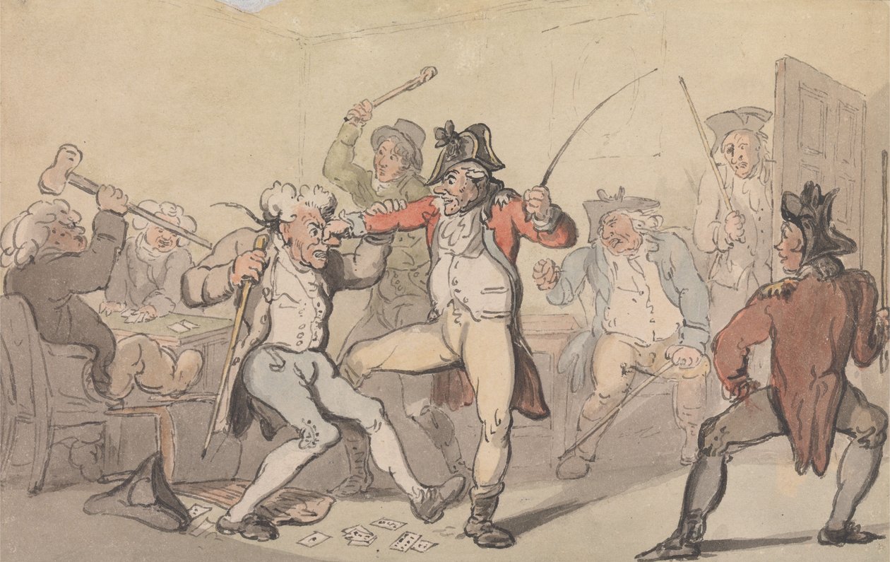 Der er opdaget en »Black Leg«, der smugler kort af Thomas Rowlandson