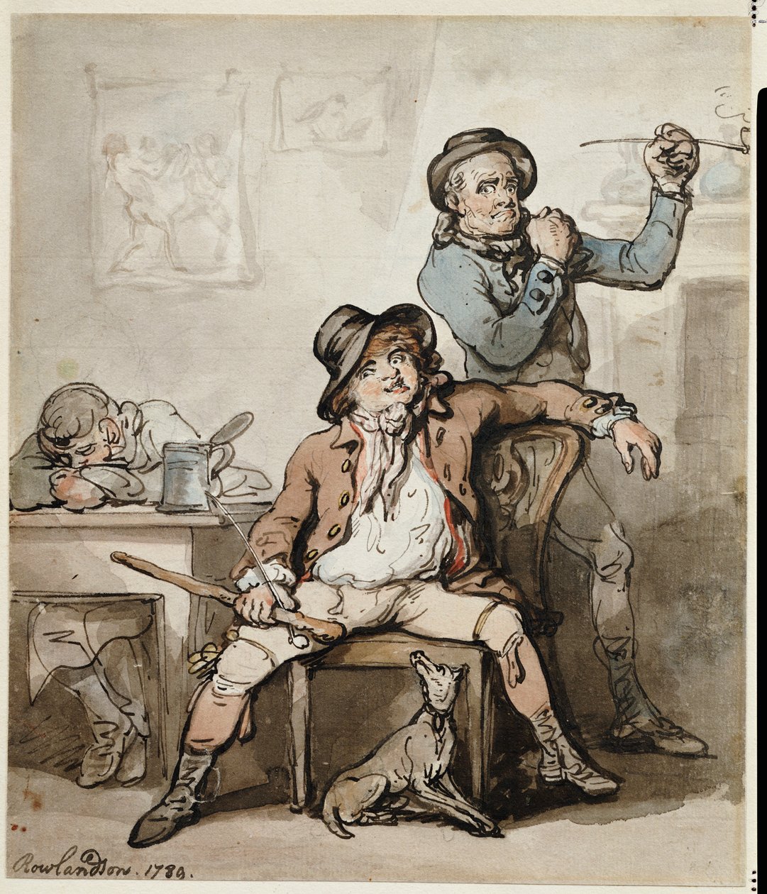 A Brace of Blackguards, 1789 af Thomas Rowlandson
