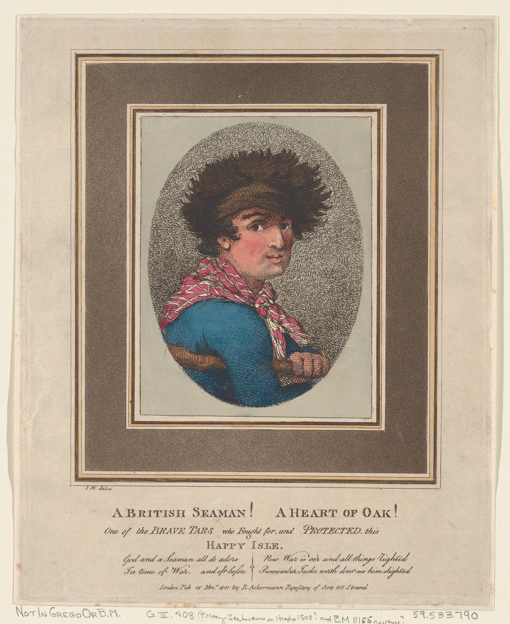 En britisk sømand! Et hjerte af eg!, 15. november 1801., 15. november 1801. af Thomas Rowlandson