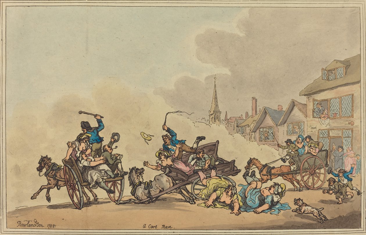 Et vognløb af Thomas Rowlandson