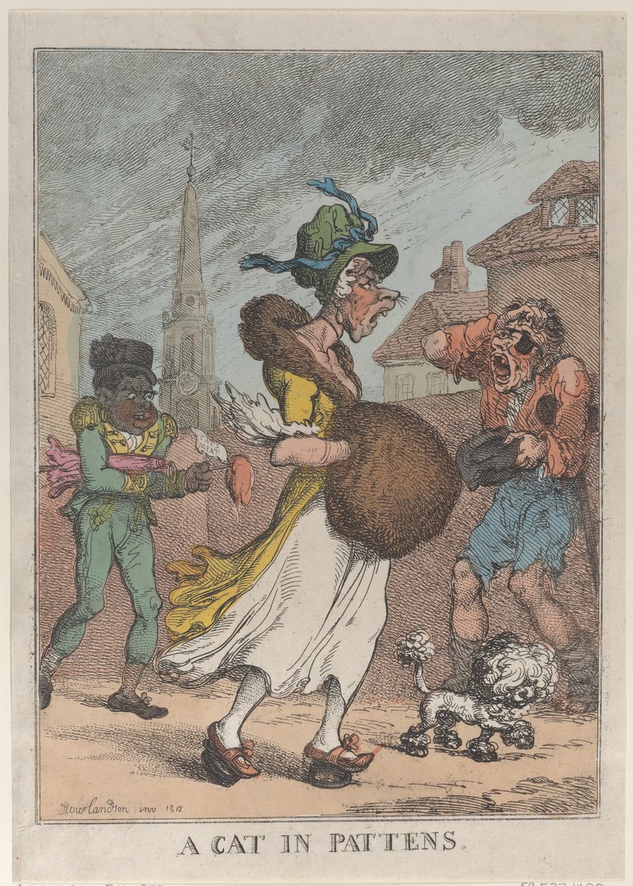 En kat i pattens, 1812., 1812. af Thomas Rowlandson