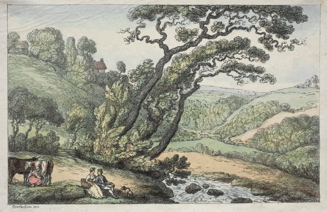A Cornish View, 1810. af Thomas Rowlandson